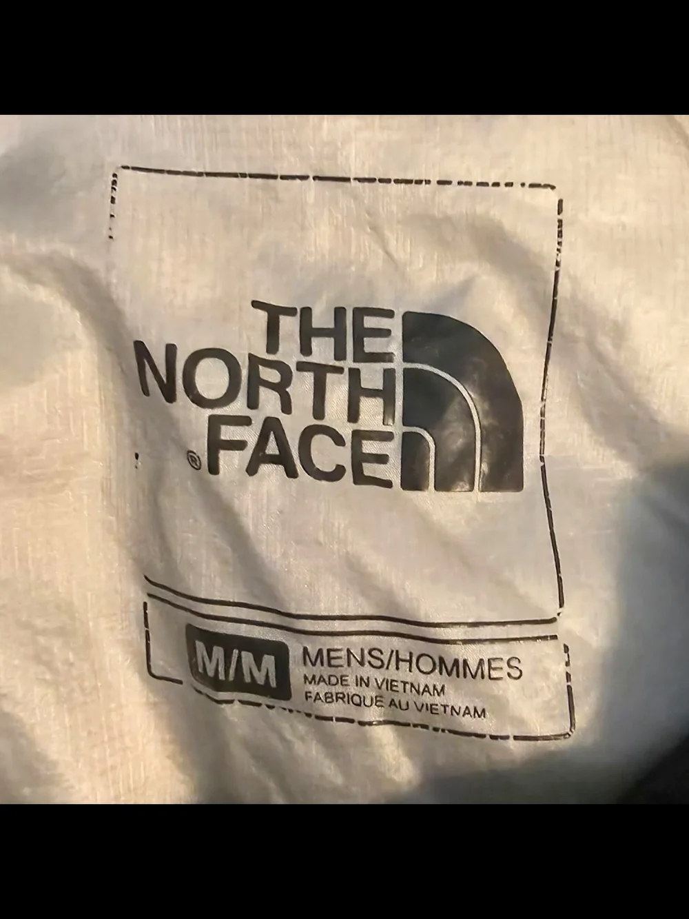 The North Face Men’s Two-Tone Black and Light Gray Quilted Puffer Jacket